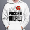 Толстовка Худи с логотипом надписью Россия new