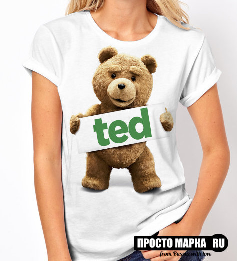 Женская Футболка с медведем Тед