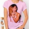 Женская футболка Rihanna