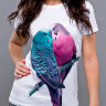 Женская футболка Влюбленные птички