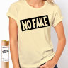 Женская футболка NO Fake