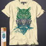 Мужская футболка с Совой Owl Green