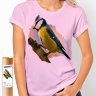 Женская футболка Птичка на ветке