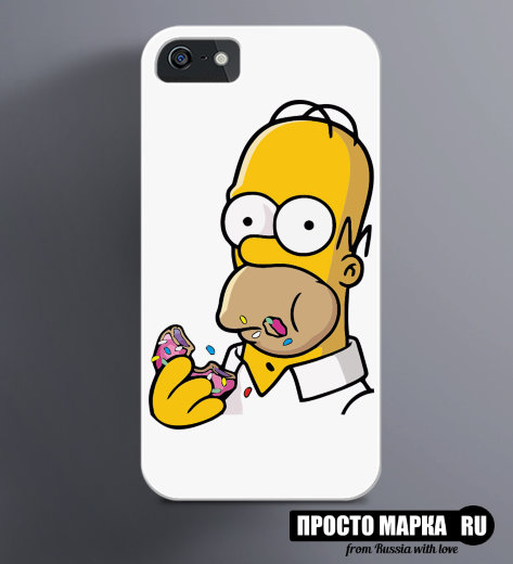 Чехол на iPhone  с Гомером