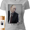 Женская футболка V. PUTIN