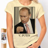 Женская футболка V. Putin 2
