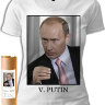 Женская футболка V. Putin 2