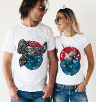 Парные футболки Журавль и Орел