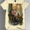 Детская футболка Путин на медведе (Шишкин лес)