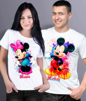 Парные футболки Minnie / Mickey (комплект 2 шт.)