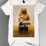 Детская футболка с медведем - Из России с любовью