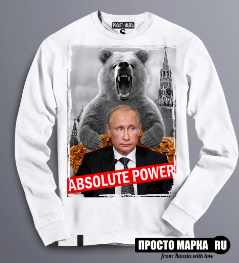 Толстовка Свитшот с Путиным Absolute Power