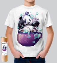 Детская футболка Панда в душе