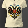 Женская Футболка герб Российской империи