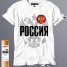 Футболка с логотипом надписью Россия new