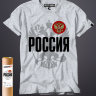 Футболка с логотипом надписью Россия new