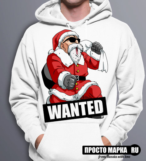 Новогодняя Толстовка Дед Мороз Wanted