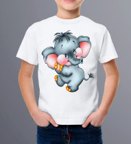Детская футболка Танцующий слоник