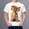Детская футболка с собачкой в наушниках