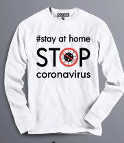 Толстовка Свитшот stay at home STOP coronavirus