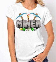 Женская Футболка Minecraft MINER