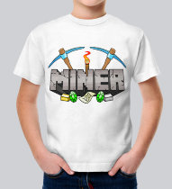 Детская футболка Minecraft MINER