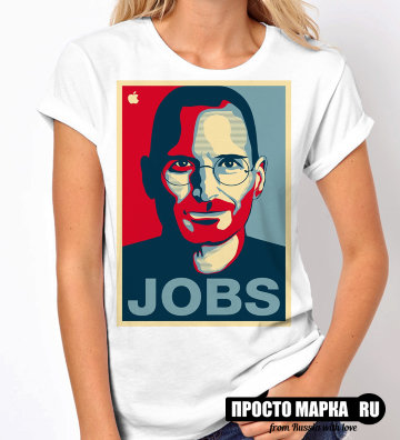 Женская футболка Стив Джобс POP ART
