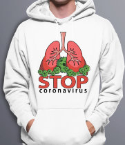 Толстовка Hoodie STOP coronavirus