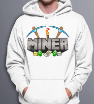 Толстовка с капюшоном Minecraft MINER