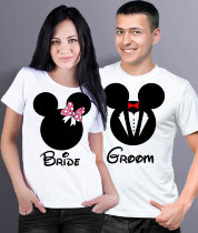 Парные футболки Bride Groom (комплект 2 шт.)