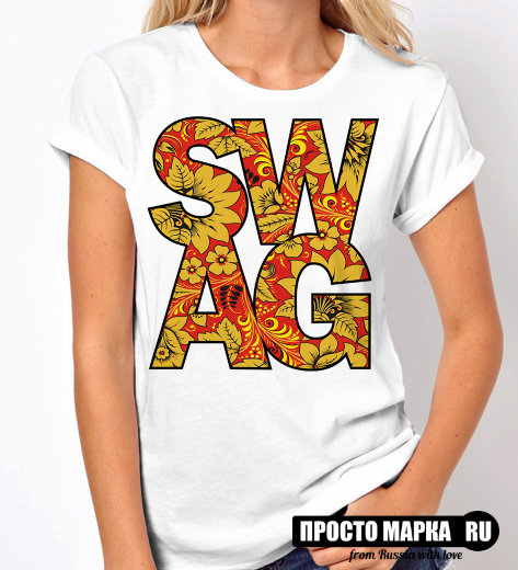 Женская футболка Swag Russian Style