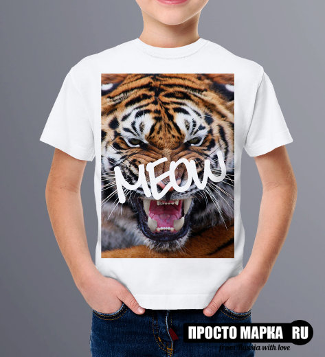 Детская футболка Тигр Meow (new)