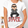Женская футболка  Gangnam Style