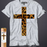 Мужская футболка с крестом (leopard)