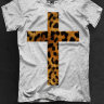 Мужская футболка с крестом (leopard)