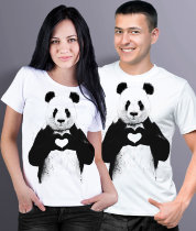 Парные футболки Панда с Сердцем (комплект 2 шт.)