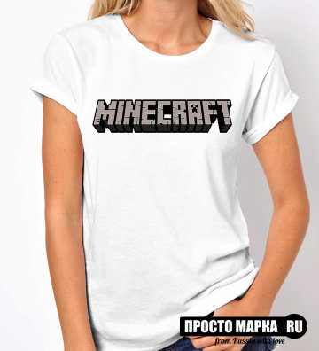 Женская Футболка Minecraft 2