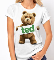 Женская Футболка с медведем Тед