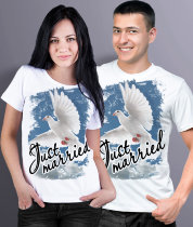 Парные футболки Just Married (комплект 2 шт.)