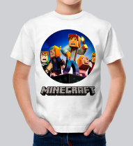 Детская футболка Minecraft Torch