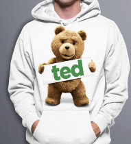 Толстовка с капюшоном Hoodie с медведем Тед