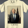 Детская футболка Путин на фоне кремля