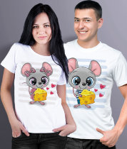 NEW Парные футболки Мышки  (комплект 2 шт.)