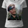 Женская Футболка с фото Гагарина