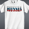 Детская футболка с Надписью Россия