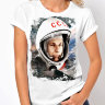 Женская футболка Гагарин