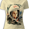 Женская футболка Гагарин