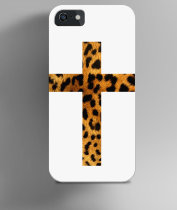 Чехол на iPhone с леопардовым крестом