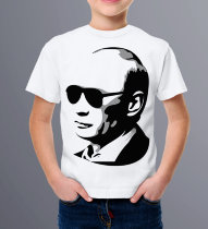 Детская футболка с Президентом в Очках