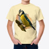 Детская футболка птичка на ветке